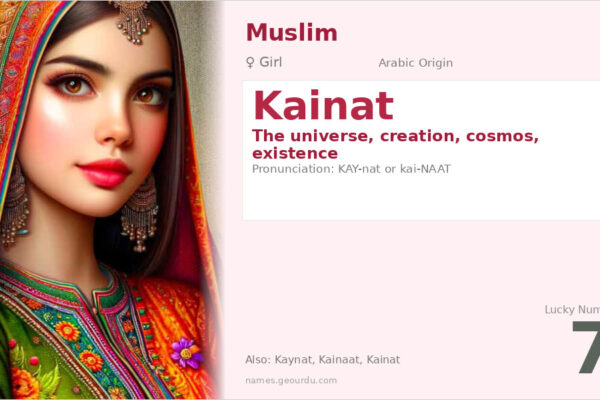 Kainat Name Meaning — Arabic Origin, Girl Name & Details (2025)