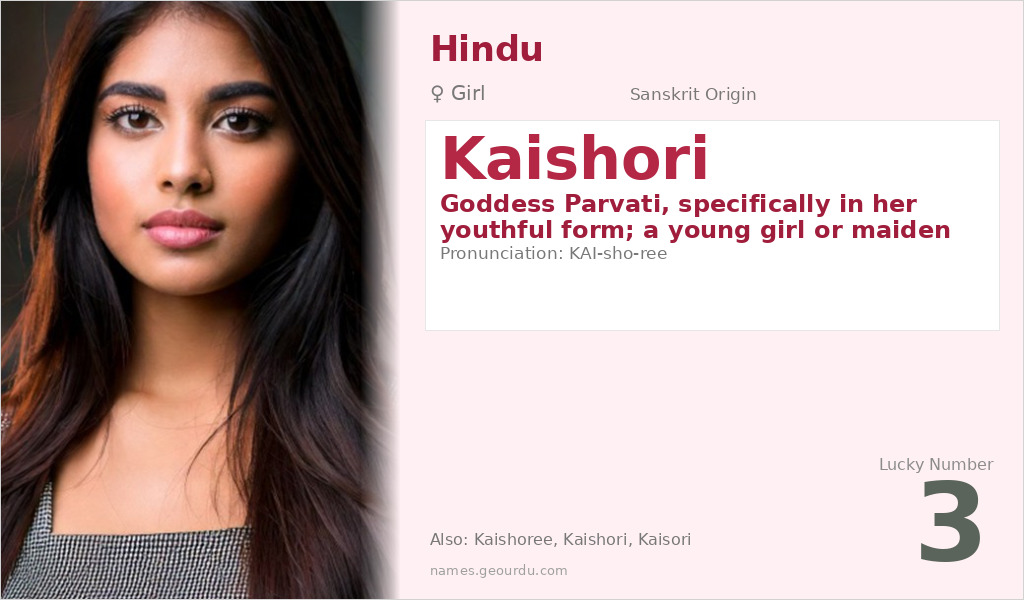 Kaishori Name Meaning and Details