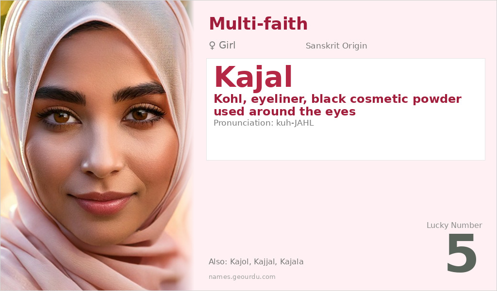 Kajal Name Meaning and Details