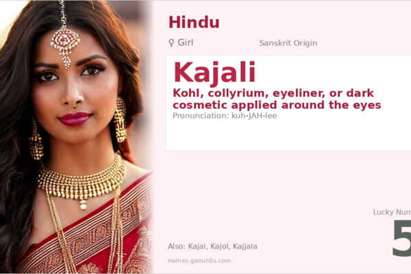 Kajali Name Meaning — Sanskrit Origin, Girl’s Name & Cultural Significance (2025)