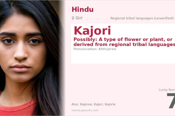 Kajori Name Meaning — Origin, Gender & Details (2025)