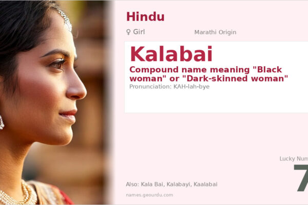 Kalabai Name Meaning — Marathi Origin, Girl Name & Cultural Significance (2025)