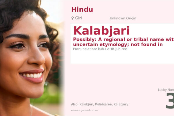 Kalabjari Name Meaning — Origin, Gender & Details (2025)