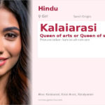 Kalaiarasi Name Meaning and Details