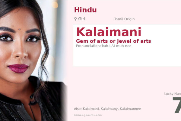 Kalaimani Meaning — Tamil Origin, Girl Name & Cultural Significance (2025)