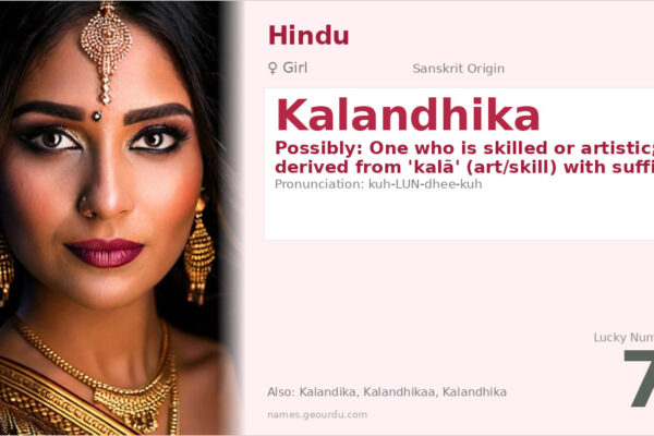 Kalandhika Name Meaning — Origin, Gender & Details (2025)