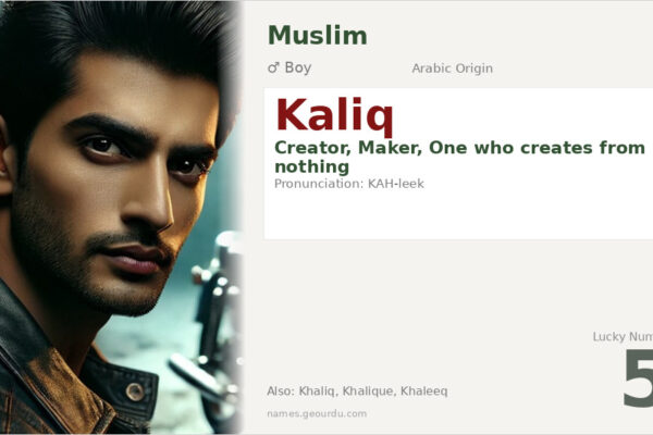 Kaliq Name Meaning — Origin, Gender & Details (2025)