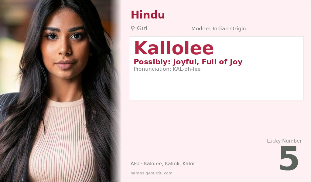 Kallolee Name Meaning and Details