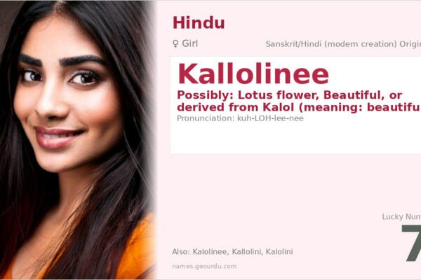 Kallolinee Name Meaning — Origin, Gender & Details (2025)