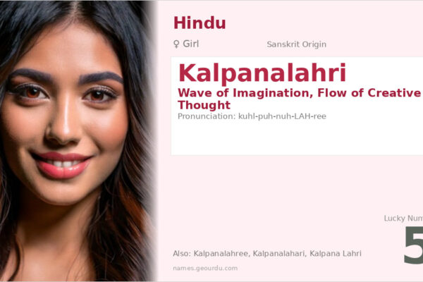 Kalpanalahri Name Meaning — Sanskrit Origin, Girl Name & Details (2025)