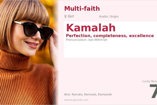 Kamalah Name Meaning — Arabic Origin, Girl Name & Details (2025)