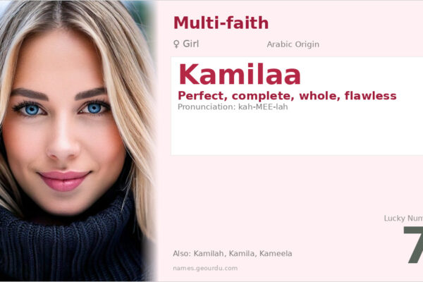 Kamilaa Name Meaning — Arabic Origin, Girl Name & Details (2025)
