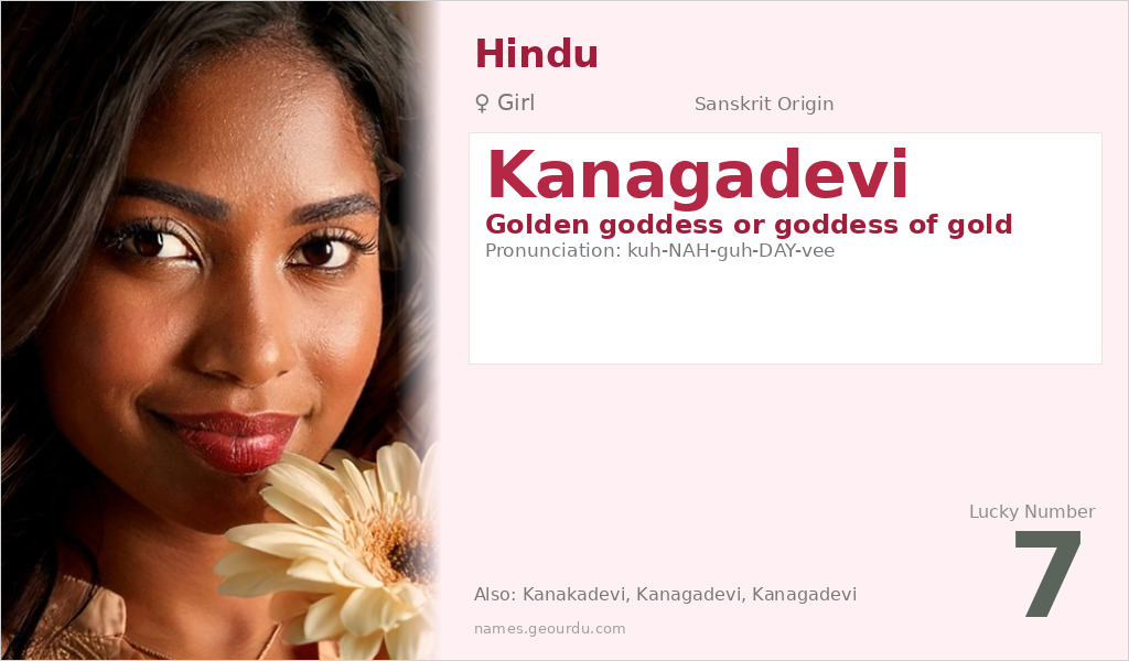 Kanagadevi Name Meaning and Details