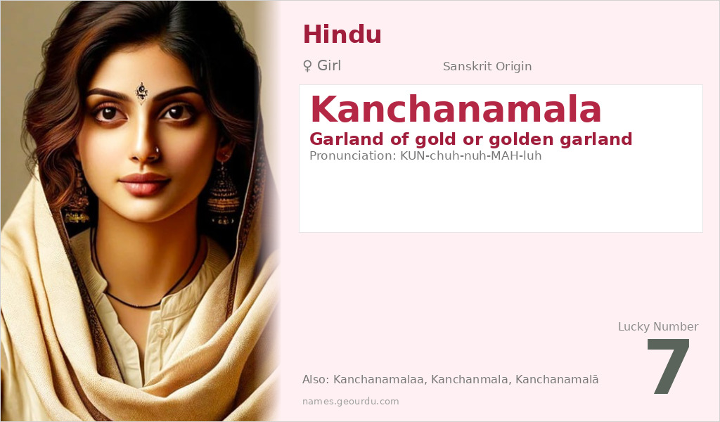 Kanchanamala Name Meaning and Details