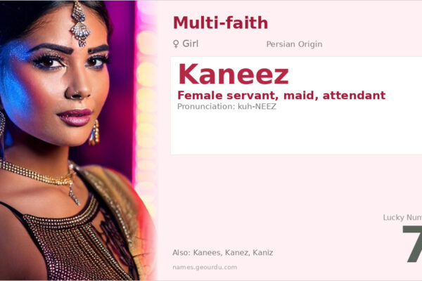 Kaneez Name Meaning — Persian Origin, Girl Name & Cultural Significance (2025)