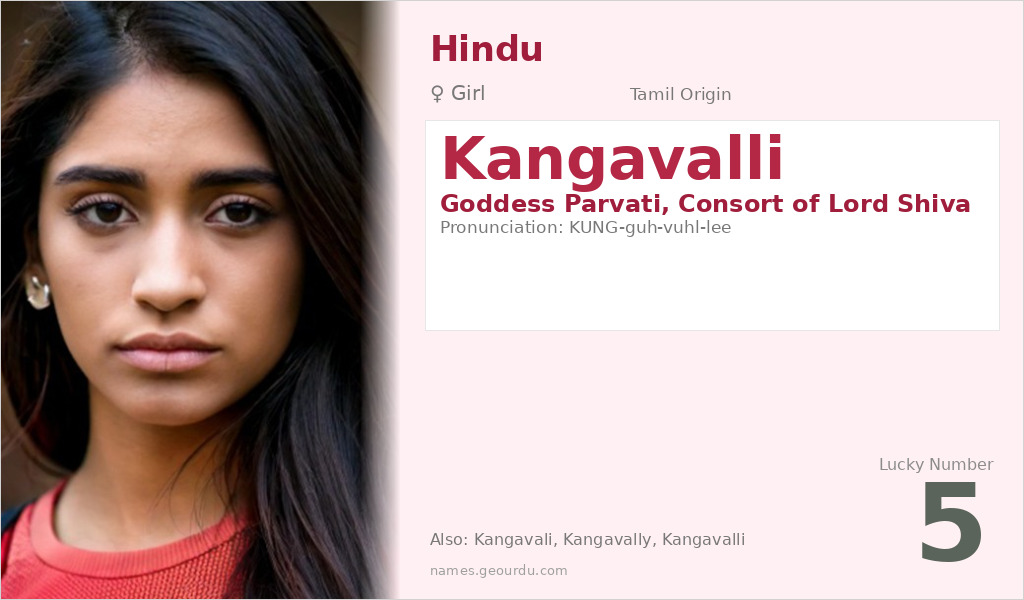 Kangavalli Name Meaning and Details