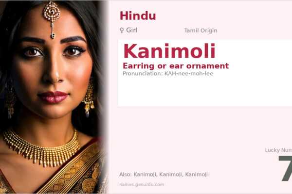 Kanimoli Name Meaning — Tamil Origin, Girl Name & Cultural Significance (2025)