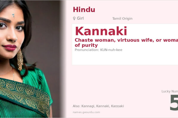 Kannaki Name Meaning — Tamil Origin, Gender & Cultural Significance (2025)