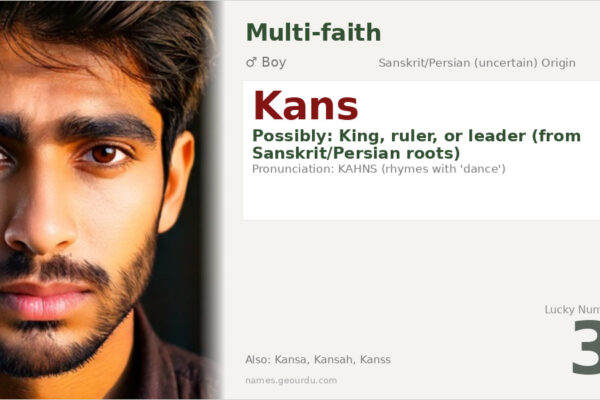 Kans Name Meaning — Origin, Gender & Details (2025)
