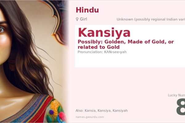 Kansiya Name Meaning — Origin, Gender & Details (2025)