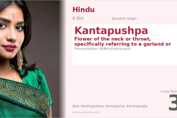 Kantapushpa Meaning — Sanskrit Origin, Girl Name & Details (2025)