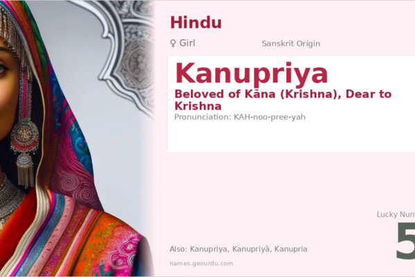 Kanupriya Meaning — Sanskrit Origin, Girl Name & Details (2025)