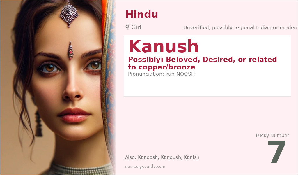 Kanush Name Meaning and Details