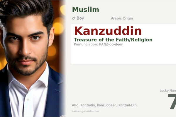 Kanzuddin Name Meaning — Arabic Origin, Boy Name & Details (2025)