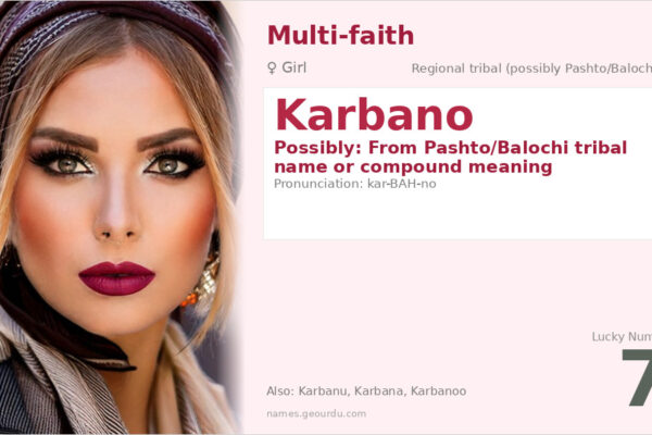 Karbano Name Meaning — Origin, Gender & Details (2025)