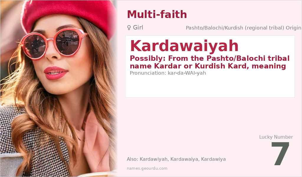 Kardawaiyah Name Meaning and Details