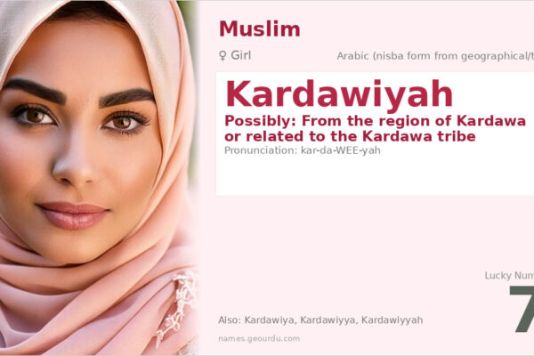 Kardawiyah Name Meaning — Origin, Gender & Details (2025)