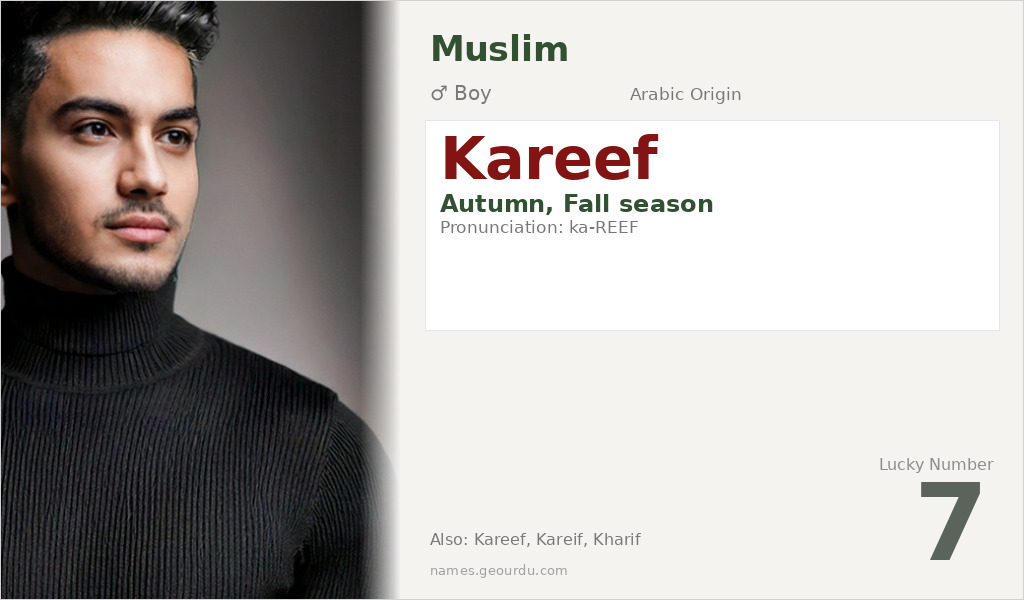 Kareef Name Meaning and Details