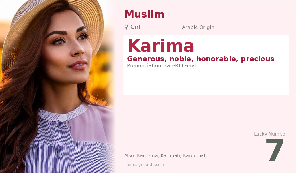 Karima Name Meaning and Details