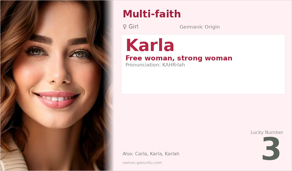 Karla Name Meaning and Details