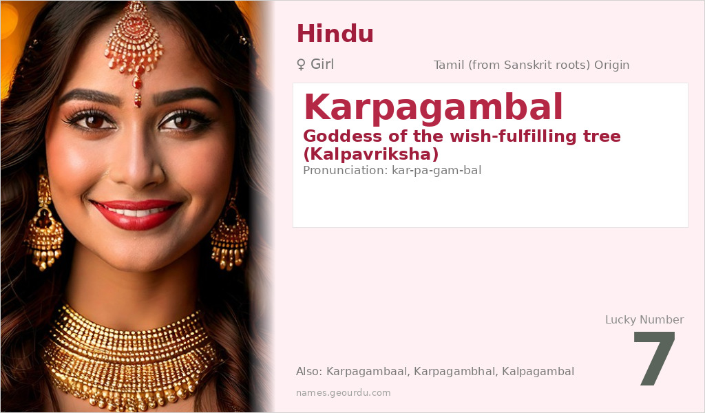 Karpagambal Name Meaning and Details