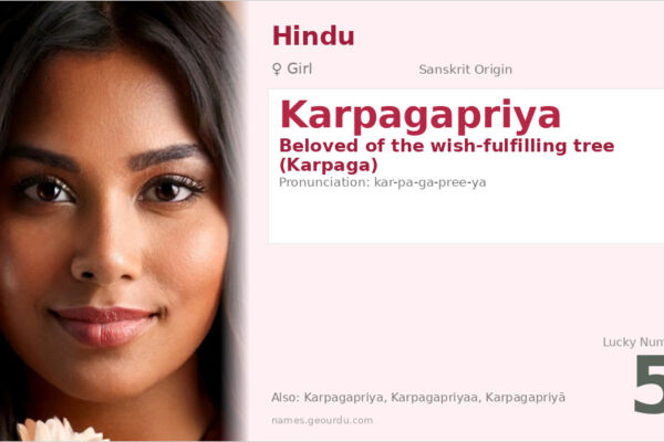 Karpagapriya Meaning — Sanskrit Origin, Girl Name & Details (2025)