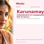 Karunamayi Name Meaning and Details