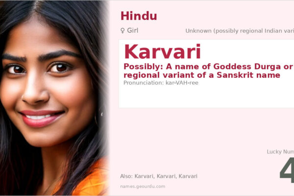 Karvari Name Meaning — Origin, Gender & Details (2025)