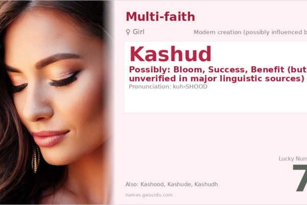 Kashud Name Meaning — Origin, Gender & Details (2025)