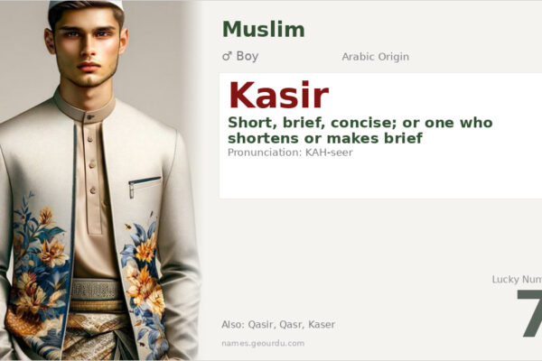 Kasir Name Meaning — Arabic Origin, Boy Name & Details (2025)