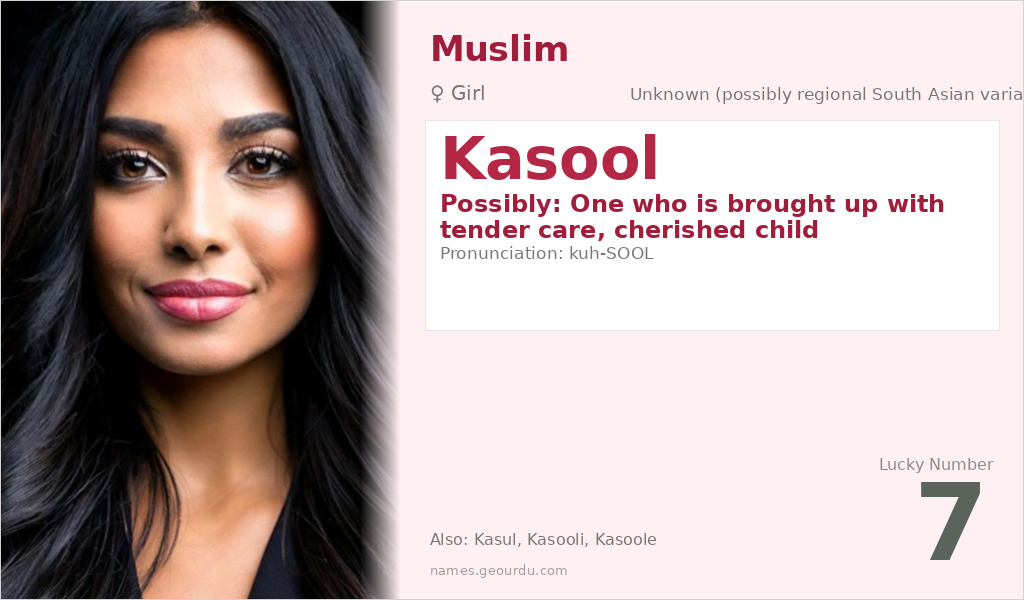 Kasool Name Meaning and Details