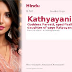 Kathyayani Name Meaning and Details