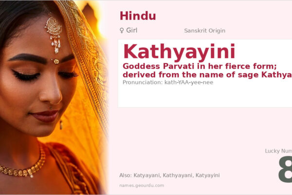 Kathyayini Meaning — Sanskrit Origin, Hindu Goddess Name & Details (2025)