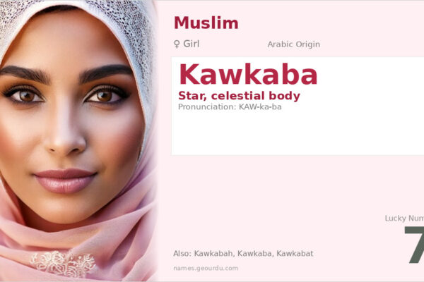 Kawkaba Name Meaning — Star, Arabic Origin & Details (2025)