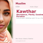 Kawthar Name Meaning and Details
