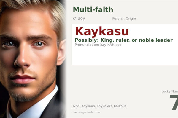 Kaykasu Name Meaning — Persian Origin, Boy Name & History (2025)