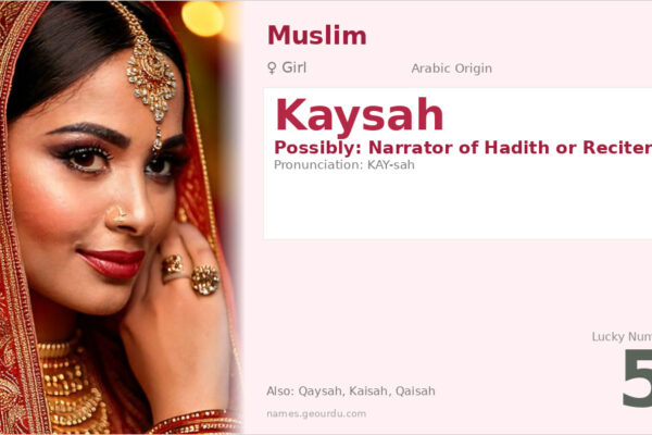 Kaysah Name Meaning — Origin, Gender & Details (2025)
