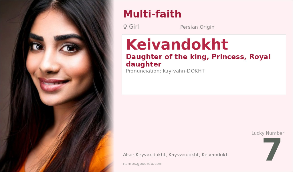 Keivandokht Name Meaning and Details