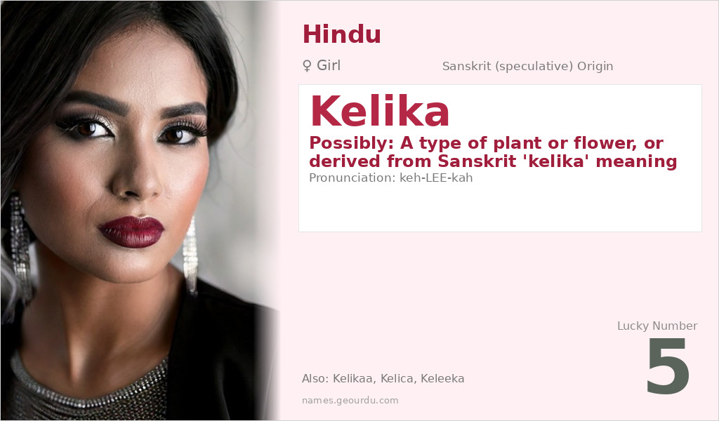 Kelika Name Meaning and Details