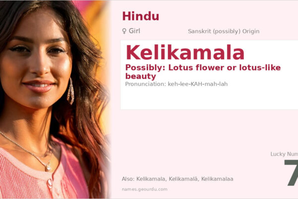 Kelikamala Name Meaning — Origin, Gender & Details (2025)